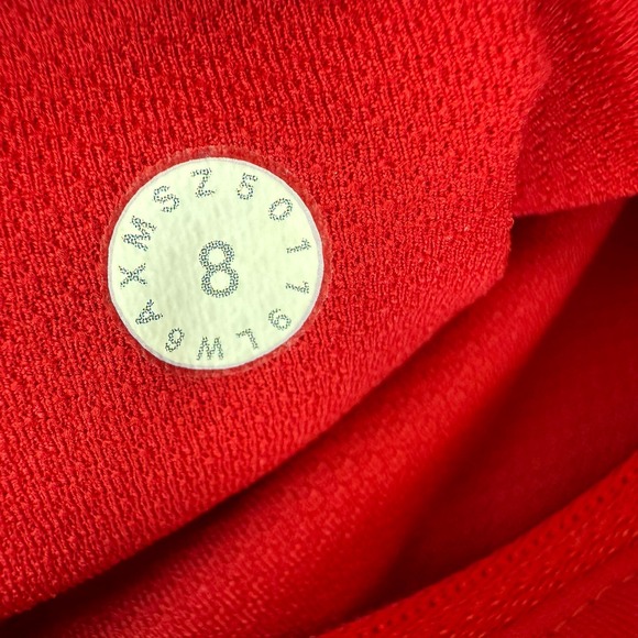 Lululemon Pace Rival Crop 22" Leggings Pocket Red Women's Size 8 - Picture 7 of 7